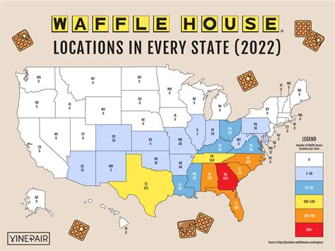 MAP Waffle House Map Of Locations
